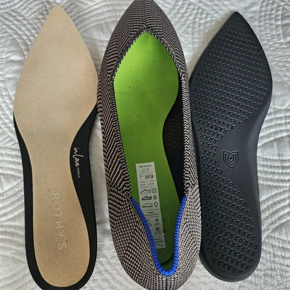 NWOB Rothy’s The High Point in Sparrow Herringbone - size 9 - Picture 9 of 12